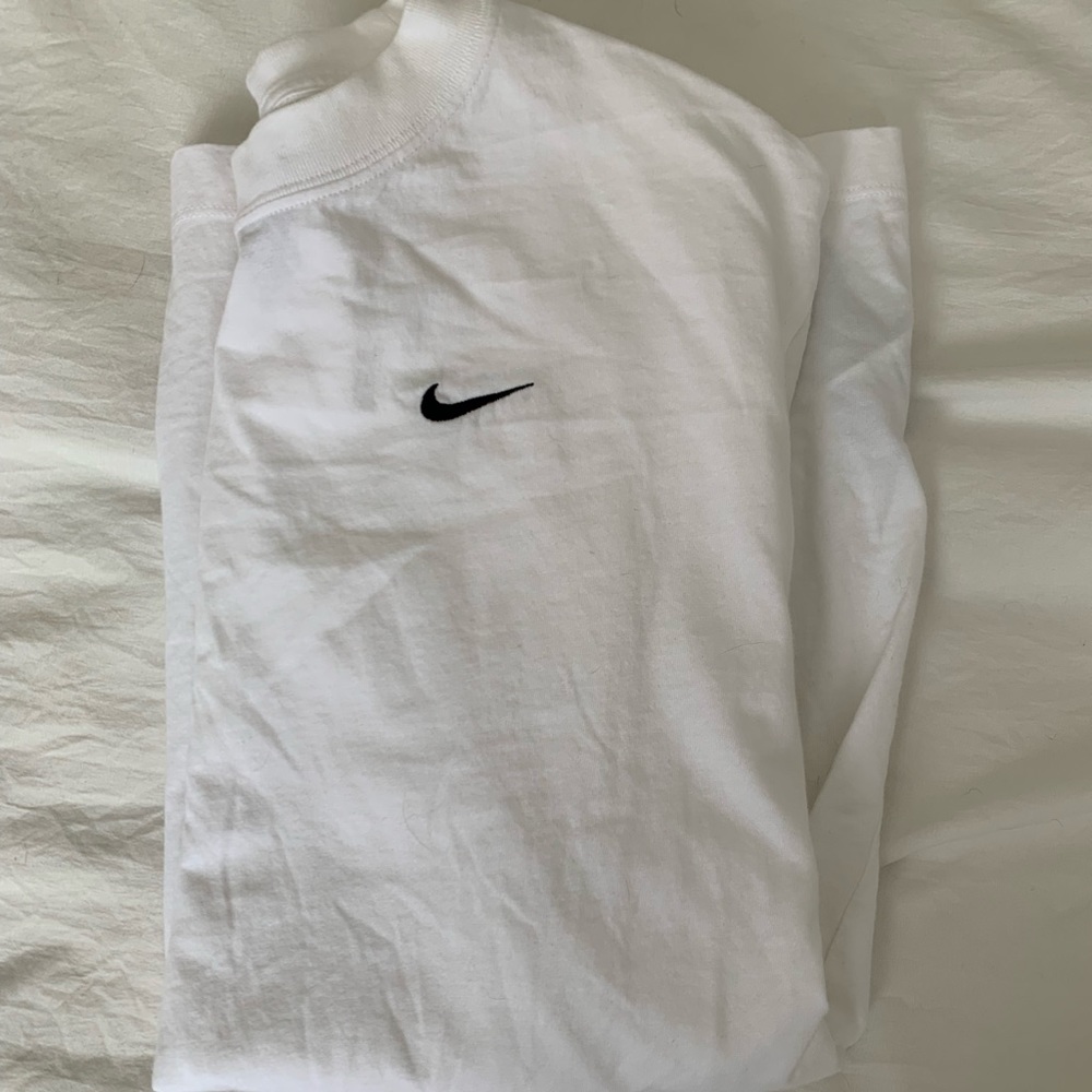 Nike White Swoosh Tshirt